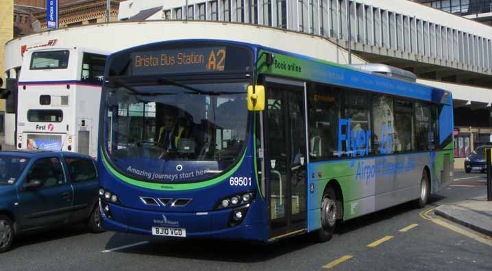 First Bristol Volvo B7RLE Wright Flyer 69501